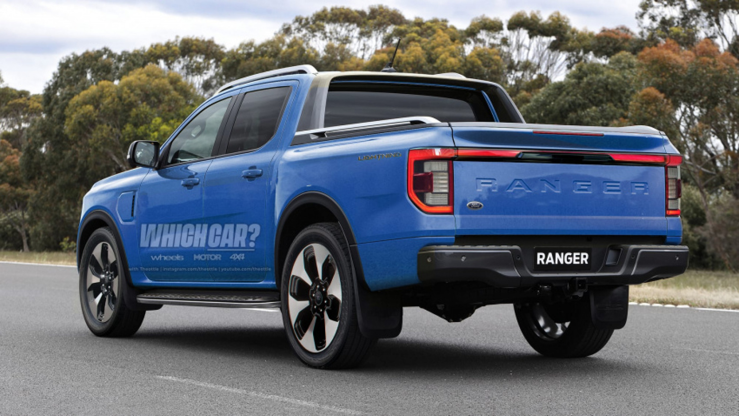autos, cars, ford, ford ranger, 2023 ford ranger lightning: electric dual-cab ute imagined