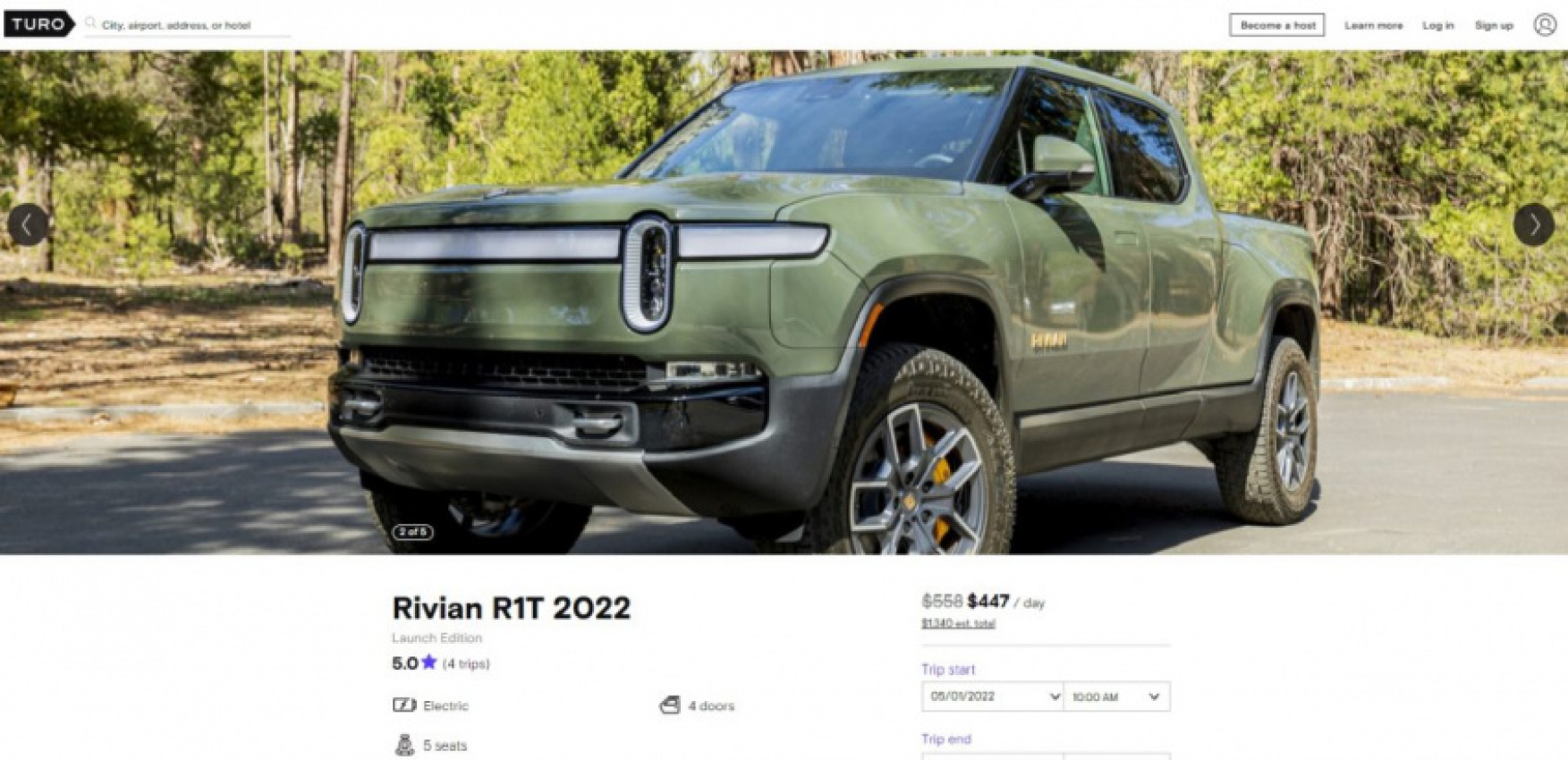 autos, cars, rivian, trucks, can’t buy a rivian r1t electric truck? rent one!