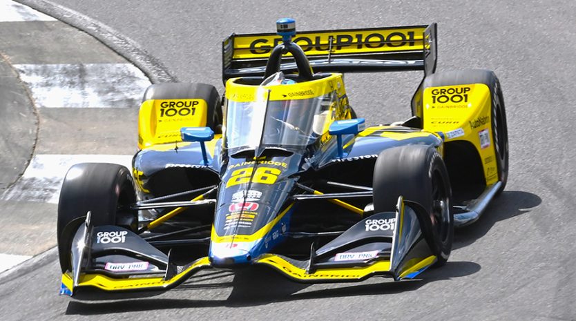 all indycar, autos, cars, herta tops first indycar practice at barber