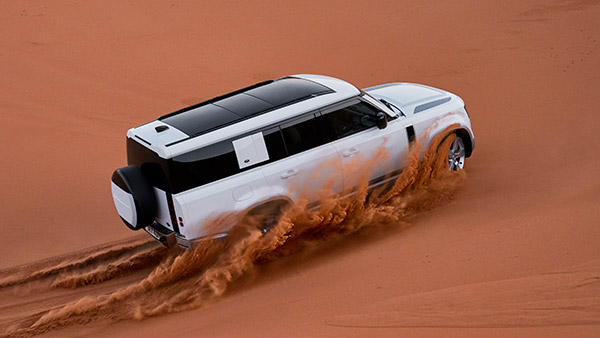 land rover defender 130 revealed: 8-seater dune basher