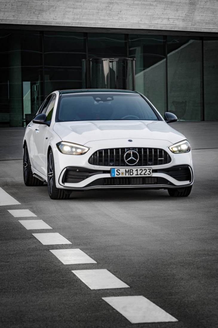 new amg c63 with 670 hp from hybrid 4-cylinder engine outpunches m3