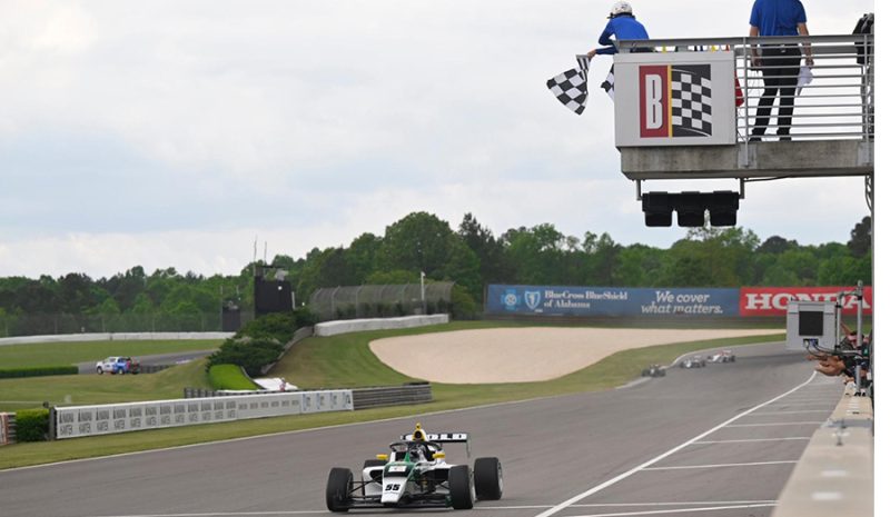 all indycar, autos, cars, gold takes win in barber with flag-to-flag victory
