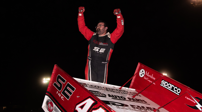 all sprints & midgets, autos, cars, scelzi earns win no. 50 in chico