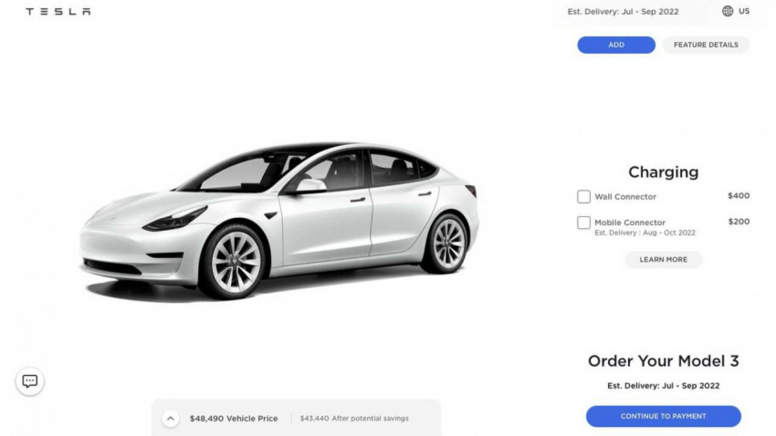 autos, cars, evs, tesla, cheaper tesla mobile connector now listed in vehicle configurator