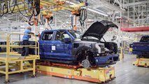 autos, cars, evs, ford, tesla, ford ceo pokes fun at tesla during f-150 lightning production start speech