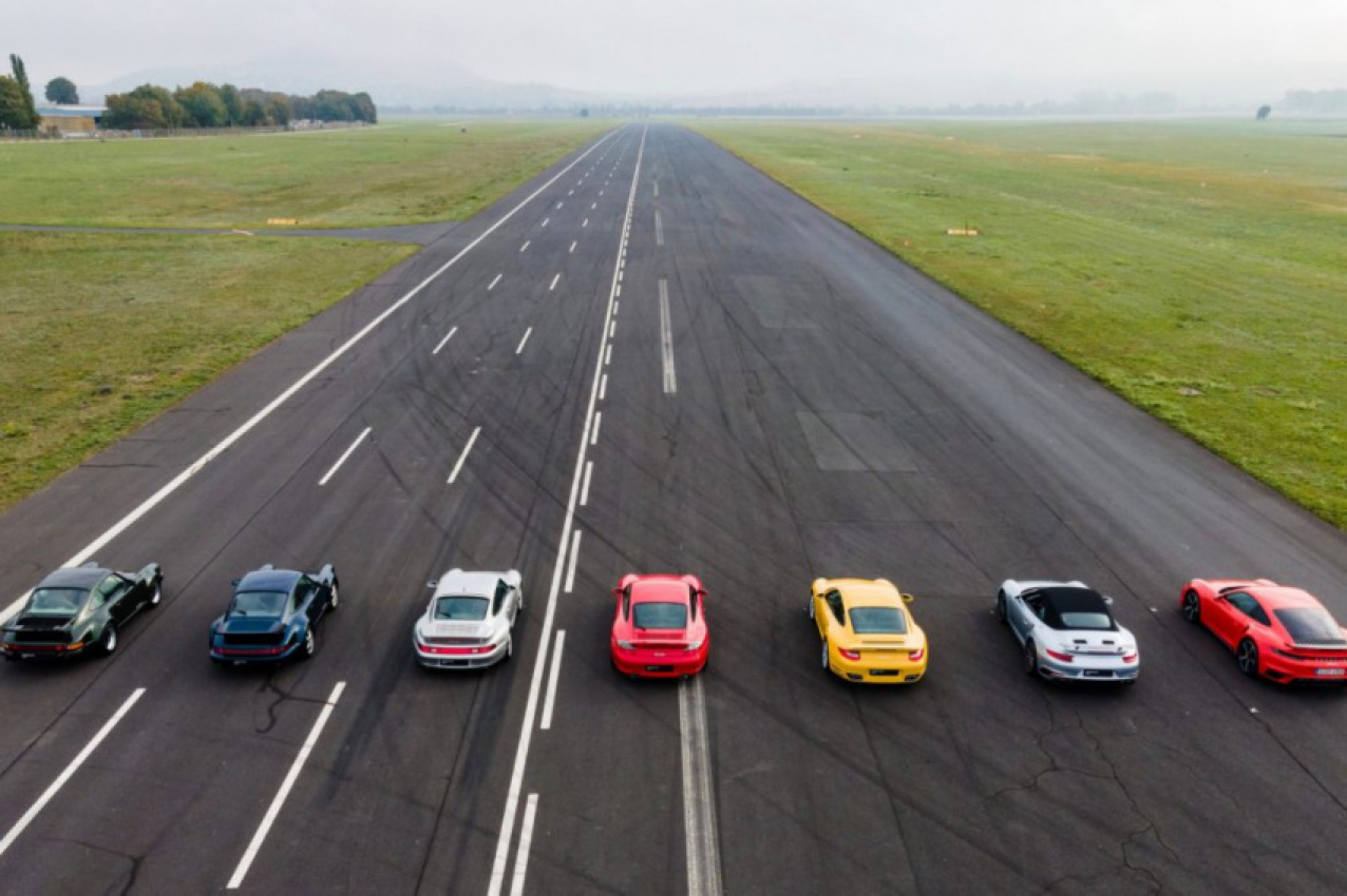 autos, cars, porsche, drag race, race, turbo, video, watch every generation of porsche 911 turbo drag raced at once