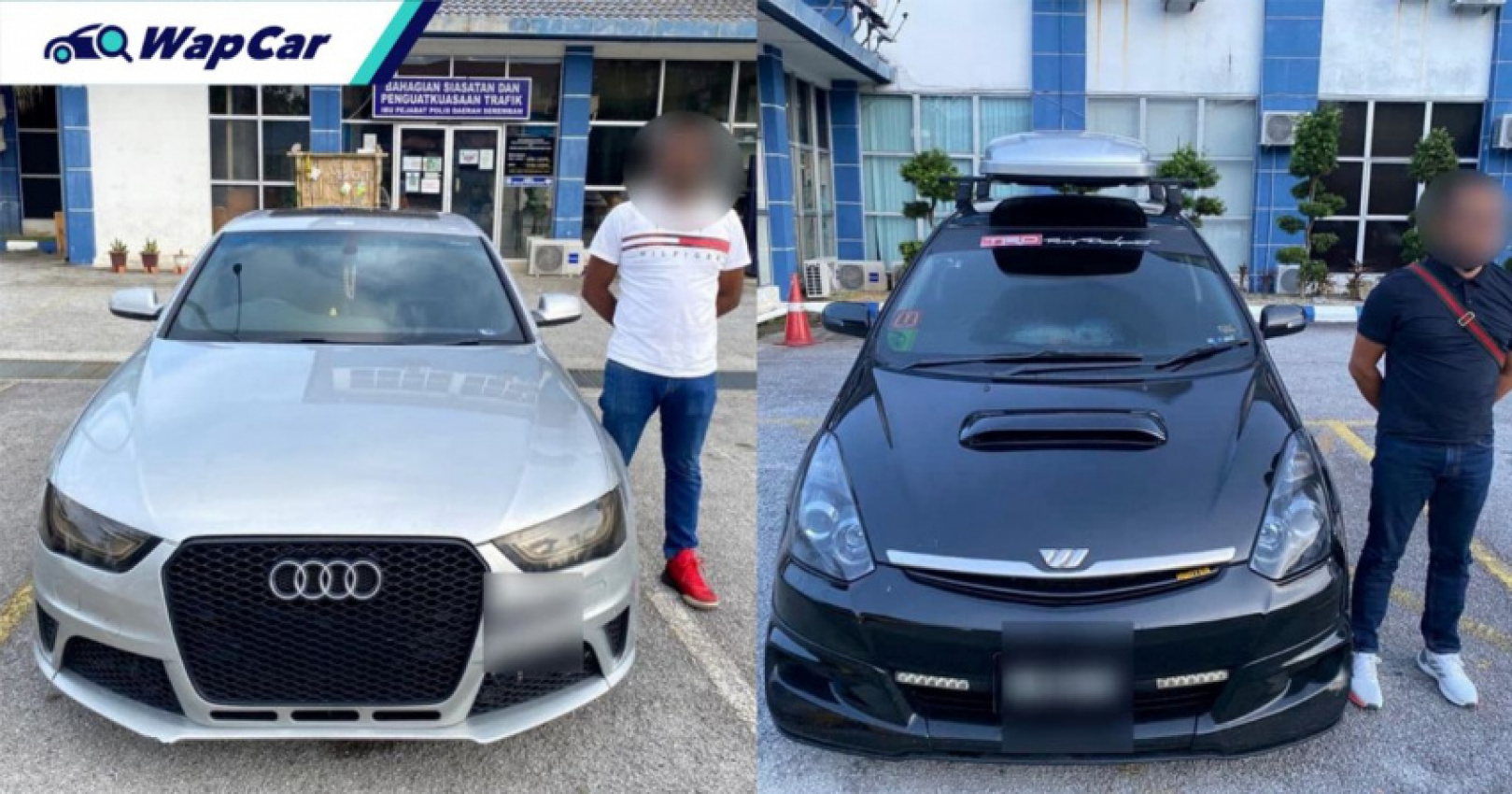 audi, autos, cars, toyota, audi a4, drivers of audi a4 and toyota wish in viral video detained by police