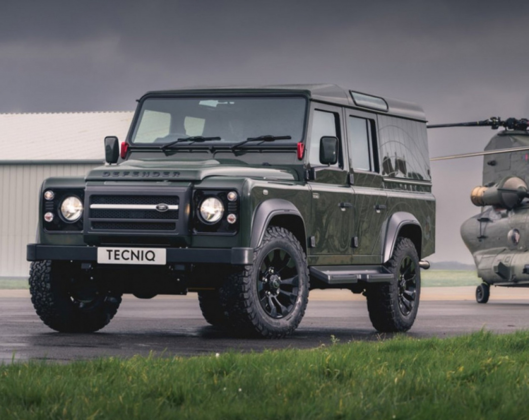 4x4, autos, cars, land rover, news, army, land rover defender, tecniq land rover defender gets 223kw ecoboost engine