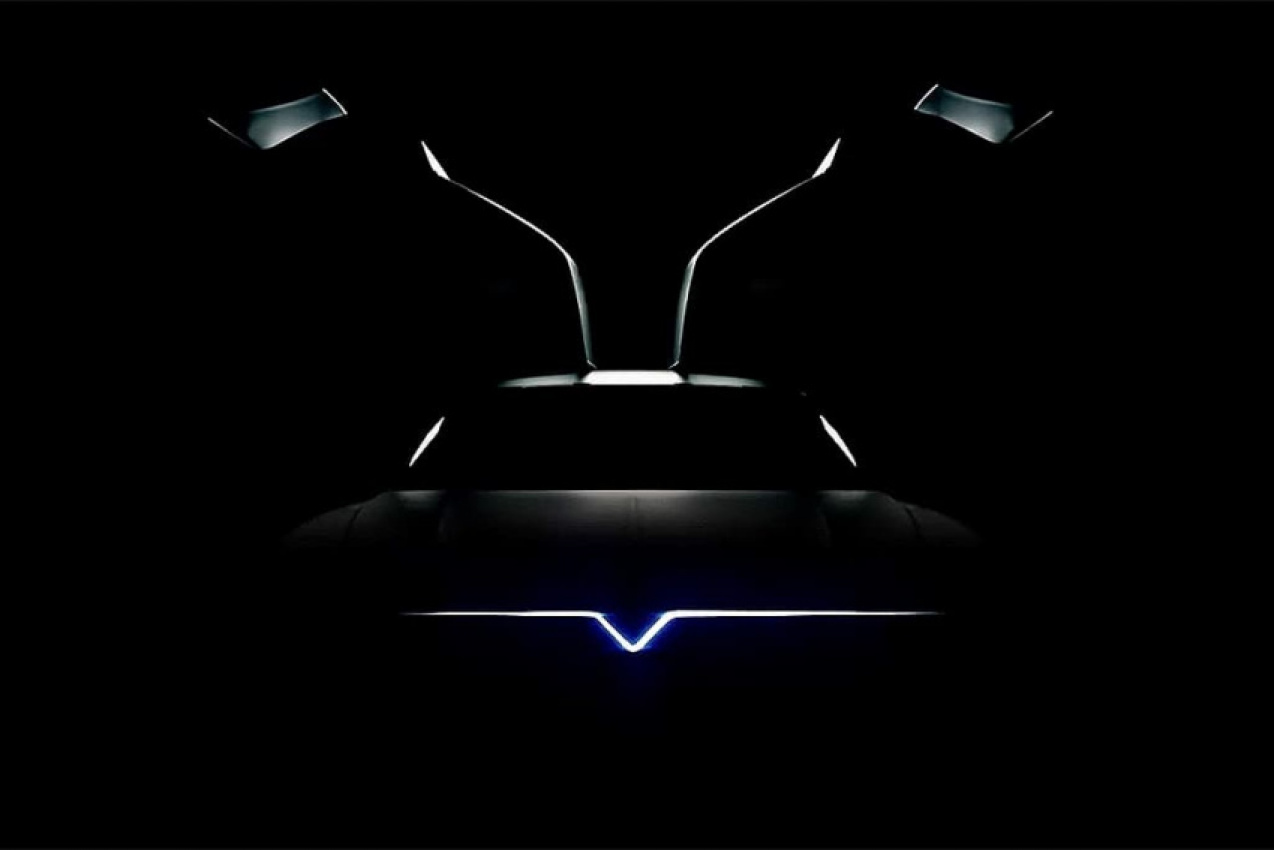 autos, cars, delorean, reviews, car news, coupe, electric cars, vnex, delorean evolved teased again ahead of may 31 debut
