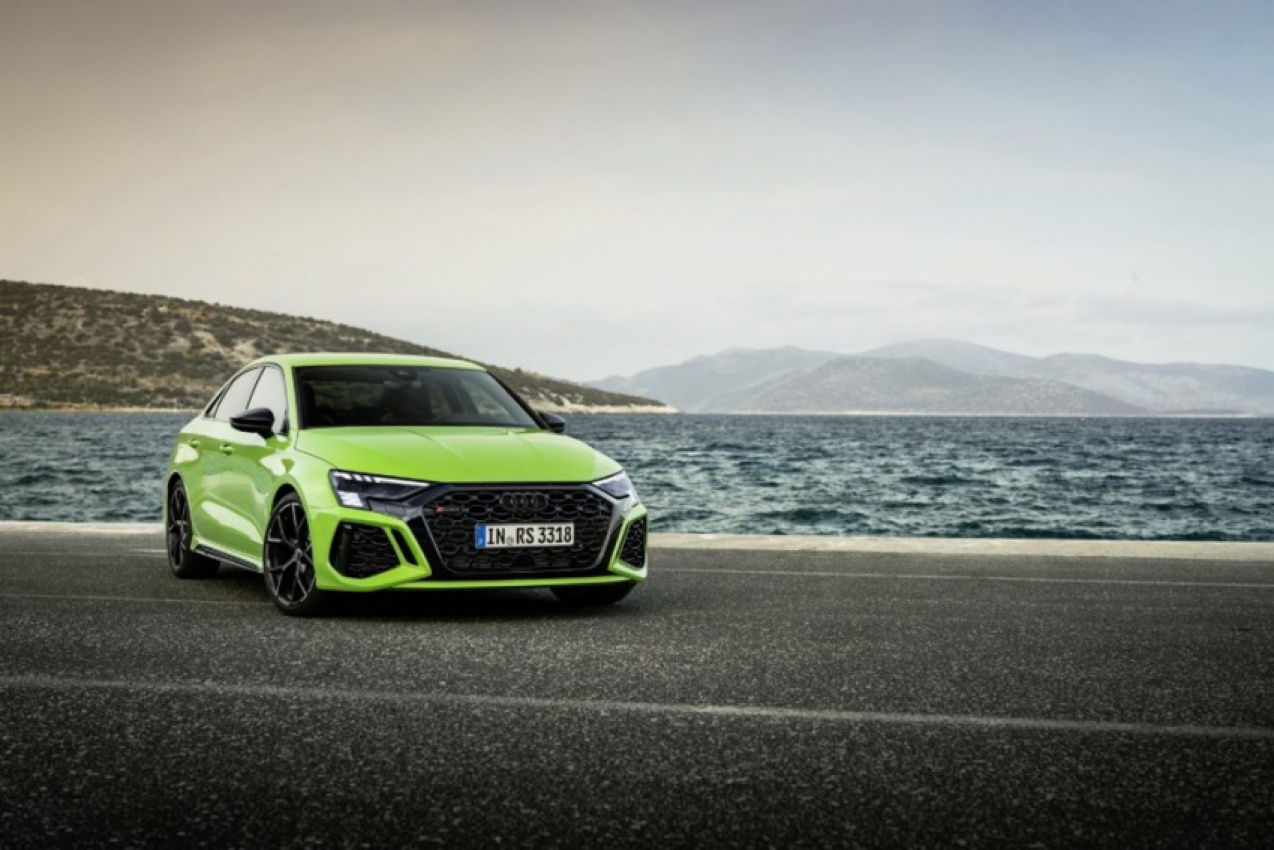 audi, autos, cars, hp, luxury cars, sports cars, 2022 audi rs3 surges into a 401-hp summer for under $60k