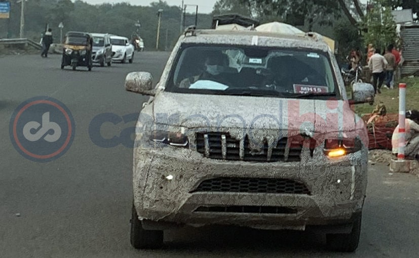autos, cars, mahindra, auto news, carandbike, mahindra scorpio, new mahindra scorpio, new mahindra scorpio features, news, vnex, new mahindra scorpio testing continues; interior detailed in new images