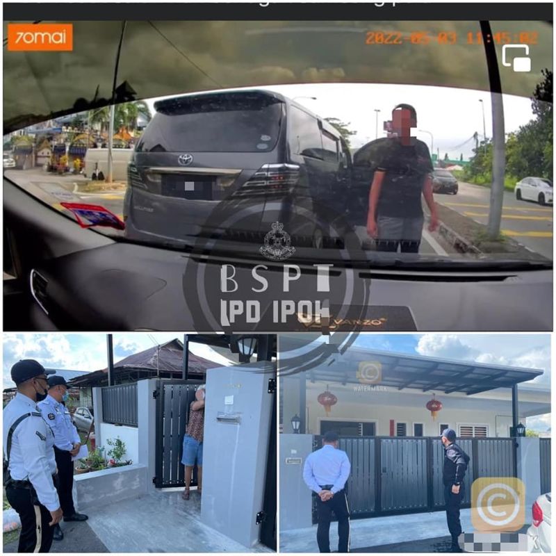 autos, cars, toyota, toyota vellfire driver who drove dangerously in ipoh gets house greeting from police, receives summon