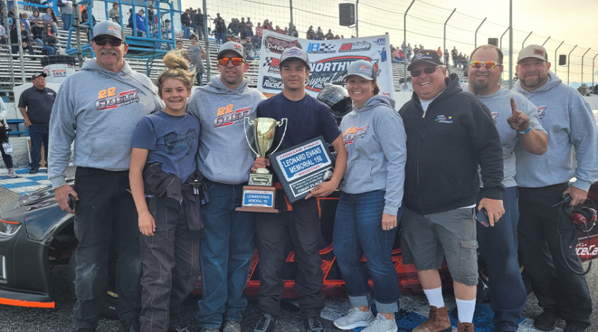 all stock cars, autos, cars, goetz scores leonard evans 150 win in first nwslms outing