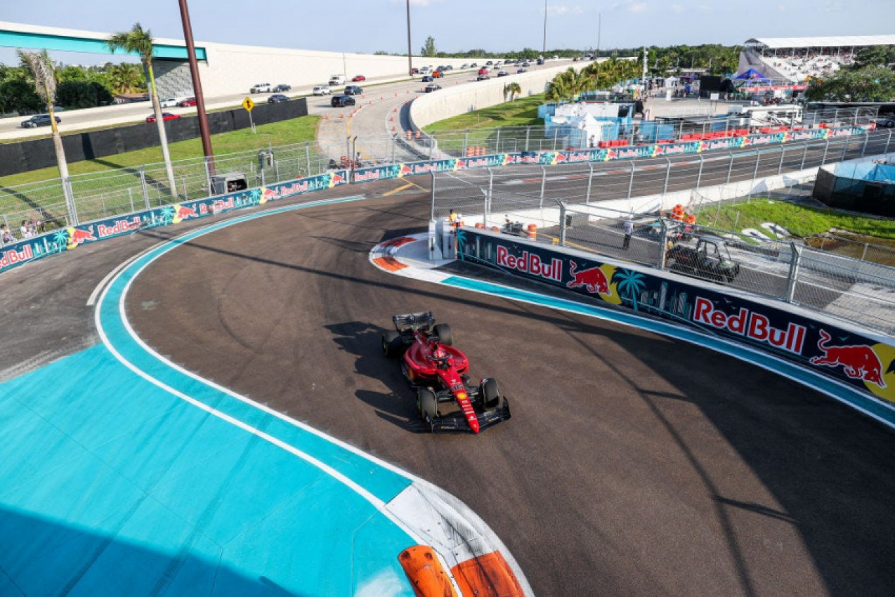 autos, cars, formula one, charles leclerc, f1, george russell, miami grand prix, finally, after the hype, the f1 cars hit miami and there’s a few surprises