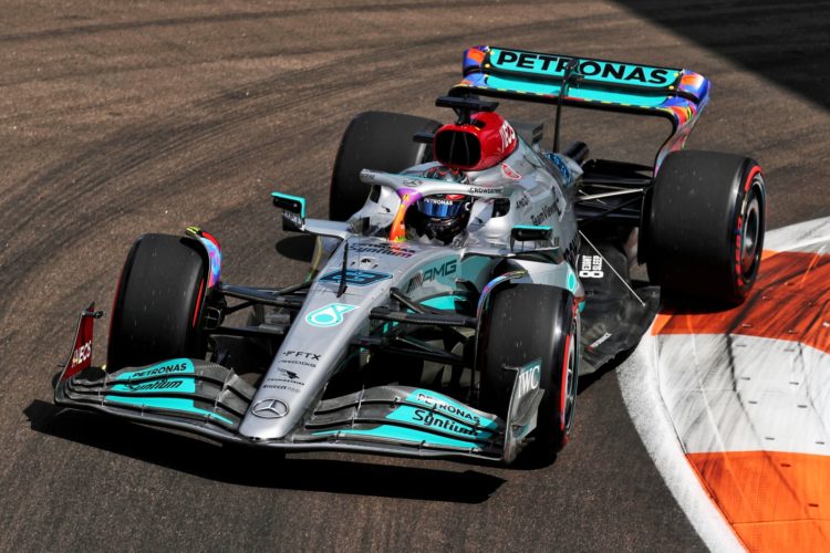 autos, formula 1, mercedes-benz, motorsport, mercedes, miamigp, russell, russell puts mercedes on top in second miami gp practice