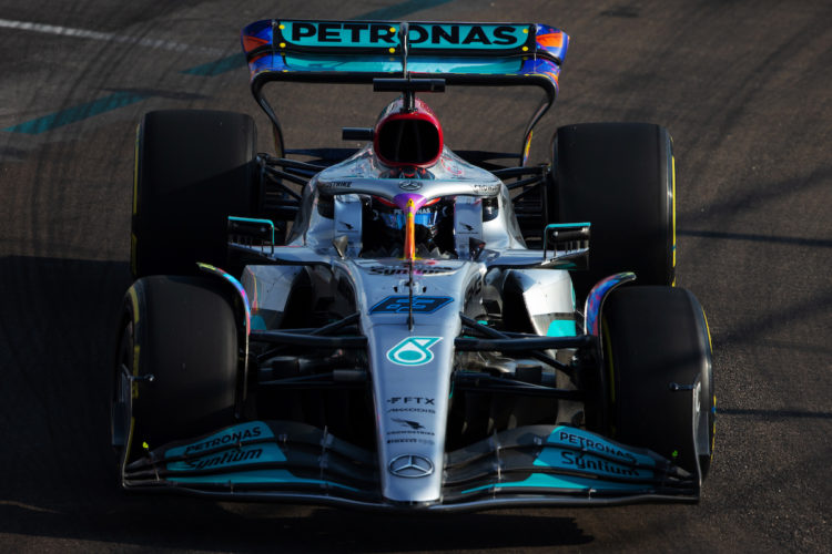 autos, formula 1, mercedes-benz, motorsport, mercedes, miamigp, russell, russell cautious over mercedes’ speed after topping fp2