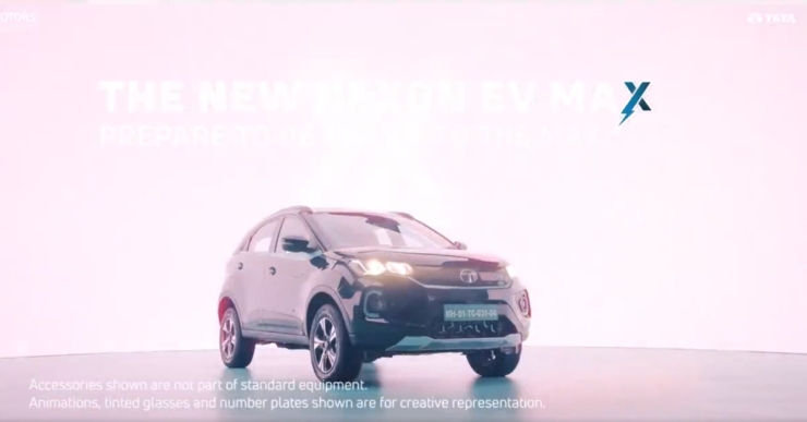 autos, cars, vnex, tata motors launches first teaser for nexon ev max 