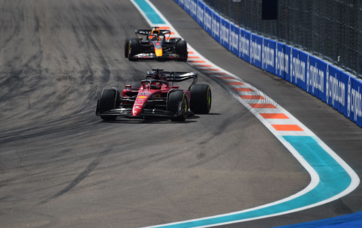 f1 drivers  leclerc and verstappen are both the hunters and the hunted