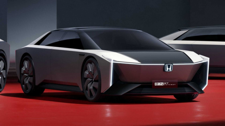 honda e:n suv concept gives off cybertruck vibes in walkaround video
