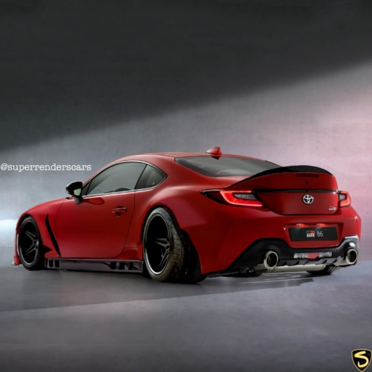cgi widebody toyota gr86 has a ducktail even porsche's 911 would be proud of