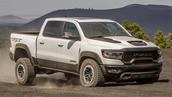 why the ram 1500 trx and silverado zr2 aren't at four wheeler’s 2022 pickup truck of the year