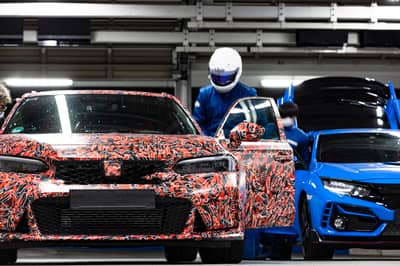 here’s another look at the 2023 honda civic type r as it goes around suzuka