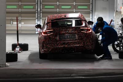 here’s another look at the 2023 honda civic type r as it goes around suzuka