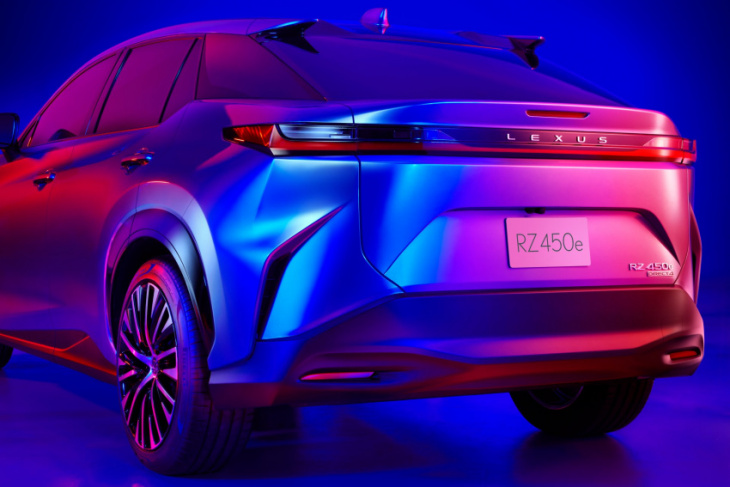 lexus reveals new rz all-electric suv alongside a larger electric suv concept