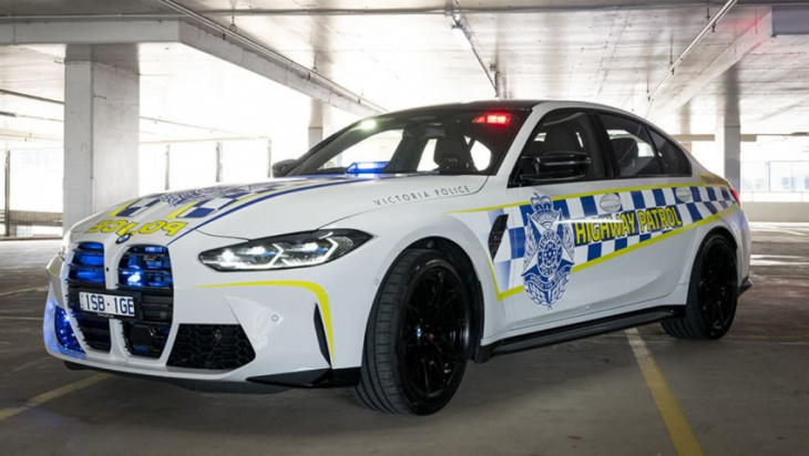 move over holden commodore and ford falcon, there's a new victoria police highway patrol vehicle on the beat