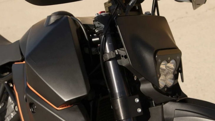 custom shop transforms ktm 1190 adventure into a manic motard