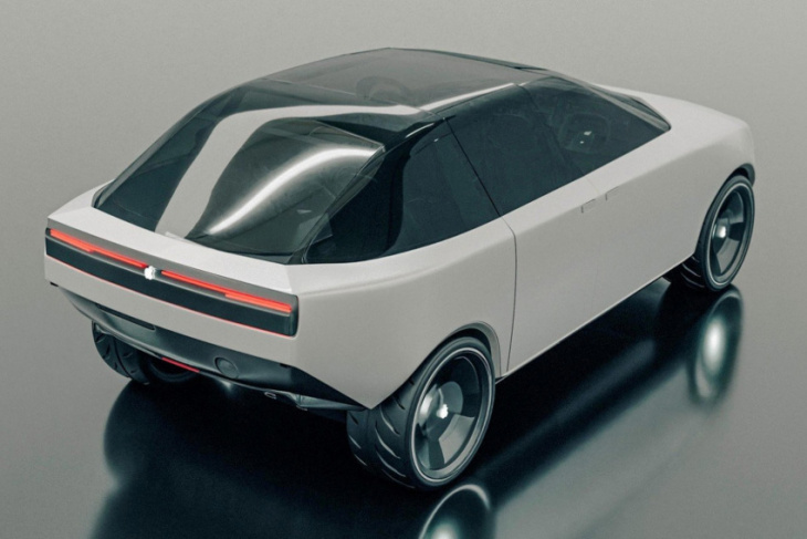 apple electric car rendered based on patent filing