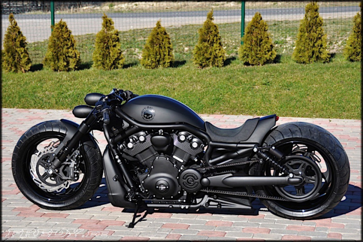 harley-davidson night rod “skull” looks limo-long and hot rod-low