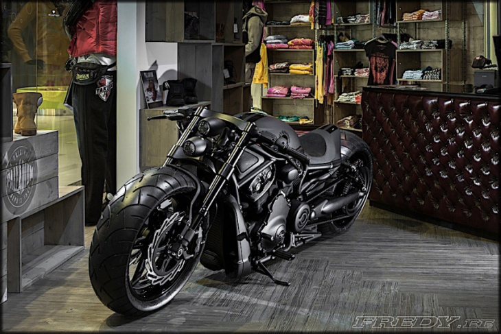 harley-davidson night rod “skull” looks limo-long and hot rod-low
