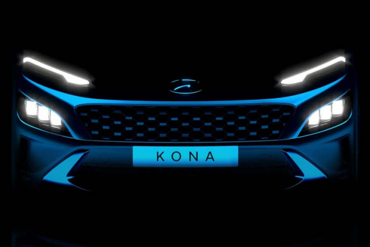2021 hyundai kona facelift teased, along with n-line version