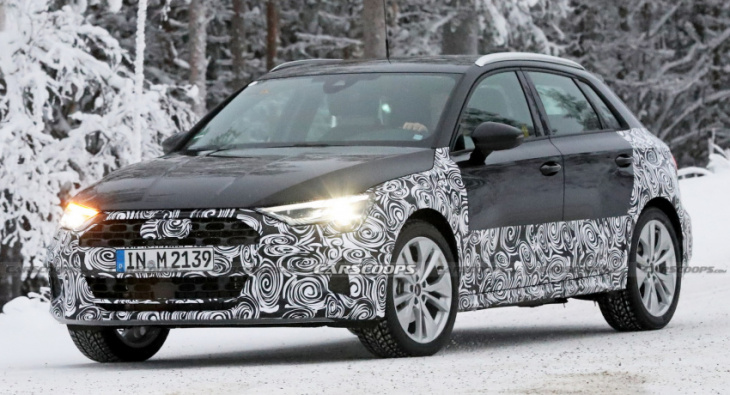 audi a3 allroad spotted testing in appropriately snowy conditions