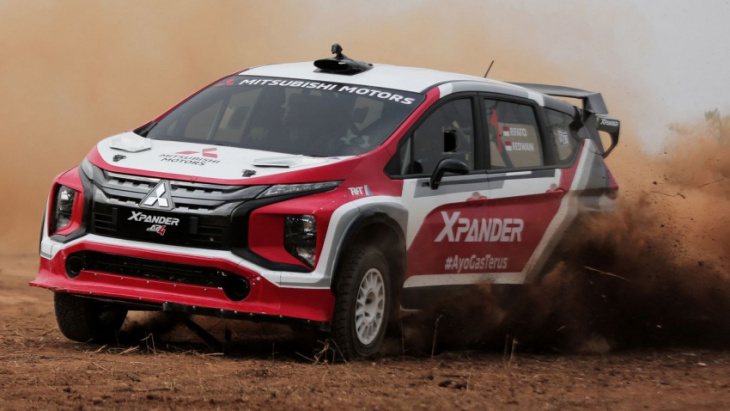 mitsubishi xpander ap4 – crossover turned rally car with 350 hp/556 nm evolution x engine, all-wheel drive