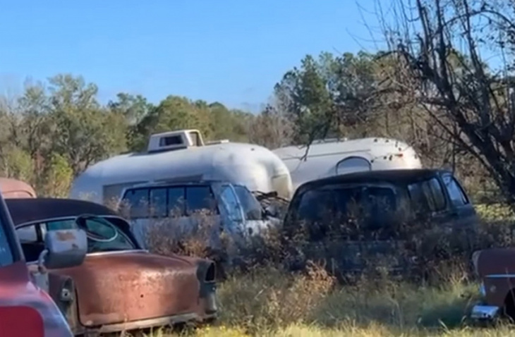texas junkyard is home to a couple of extremely rare airstream wee wind trailers