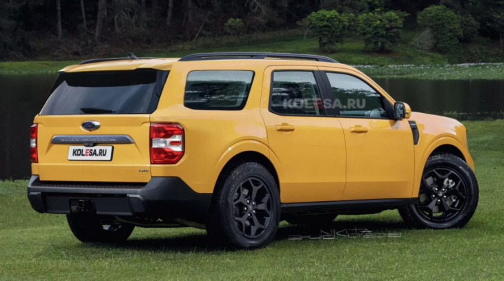 ford maverick digitally returns to suv roots, looks practical and off-road ready