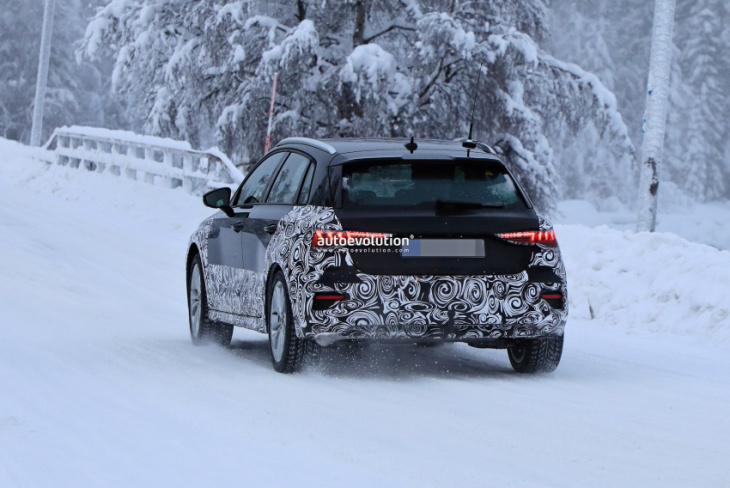 winter has come for the 2023 audi a3 allroad jacked-up hatchback