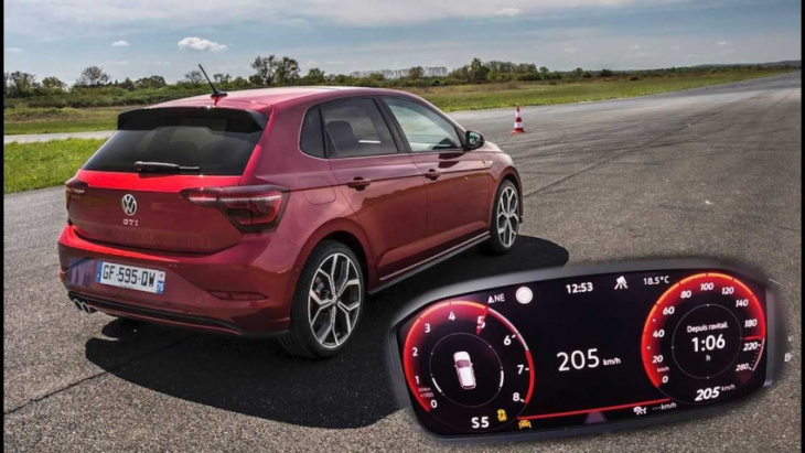 2022 volkswagen polo gti pushed hard in acceleration tests