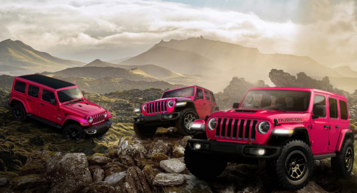 jeep extends availability of wrangler’s tuscadero pink paint due to strong customer demand