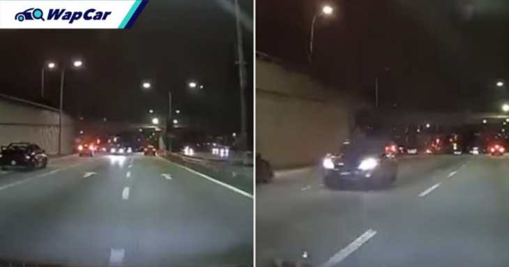 video: perodua myvi driver boldly gets on the opposite side of federal highway, police are on the lookout!