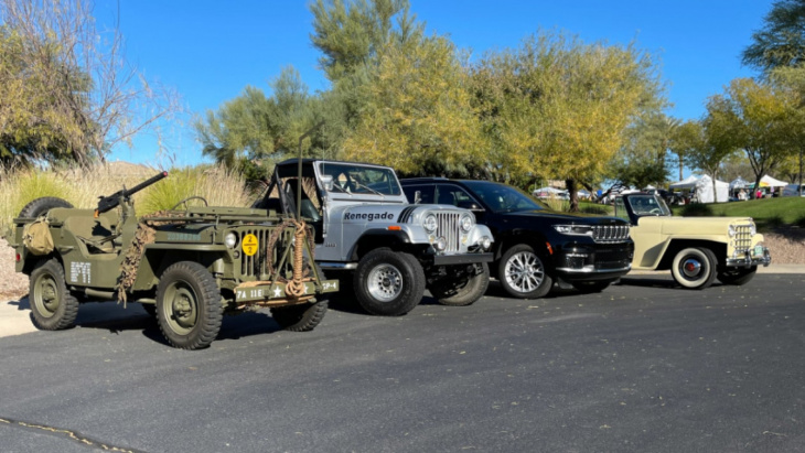 jeep's 80th anniversary: original wwii model meets the grand cherokee