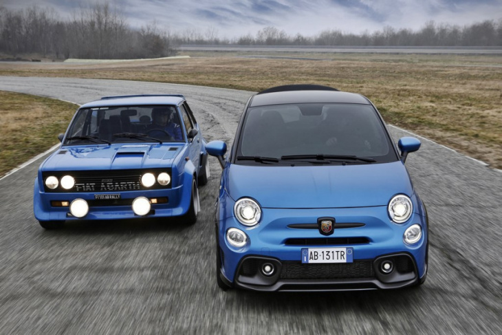 abarth 695 tributo 131 rally pays tribute to a legendary fiat rallycar of the 1970s
