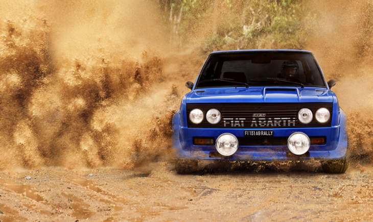 abarth 695 tributo 131 rally pays tribute to a legendary fiat rallycar of the 1970s