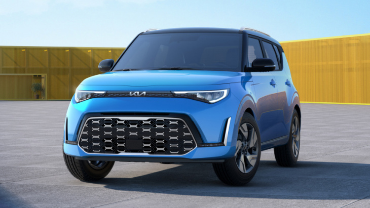 the 2022 kia soul ev facelift could look a bit like this