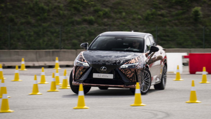 test drive review: 2023 lexus rz 450e steers for china, and a us niche
