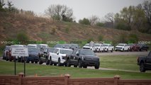 ford f-150 lightnings seen stockpiled at dearborn test track