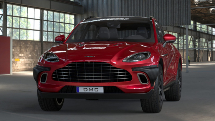 this is an 800bhp aston dbx with sideburns