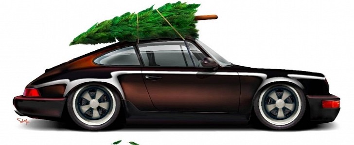 perfect digital gift literally puts the porsche 911 under a merry christmas tree
